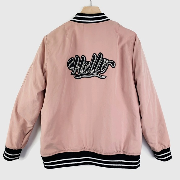Forever 21 Jackets & Blazers - Forever 21 Hello Padded Bomber Jacket Large Forever 21 Jackets & Blazers - Forever 21 Hello Padded Bomber Jacket Large